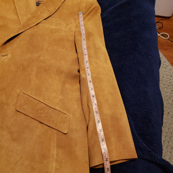 Paul Fredrick Tan Suede Leather Jacket - Picture 6 of 7
